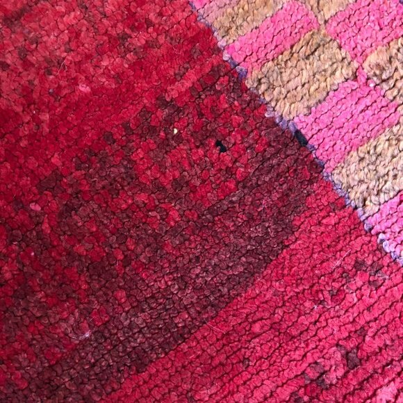 Antique berber Vintage Rug-1980s - Hand-Knotted carpet 4.2x6.7ft-6 days delivery - Picture 6 of 7